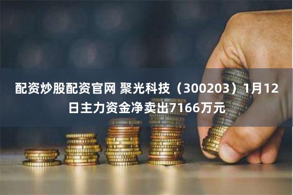 配资炒股配资官网 聚光科技（300203）1月12日主力资金净卖出7166万元